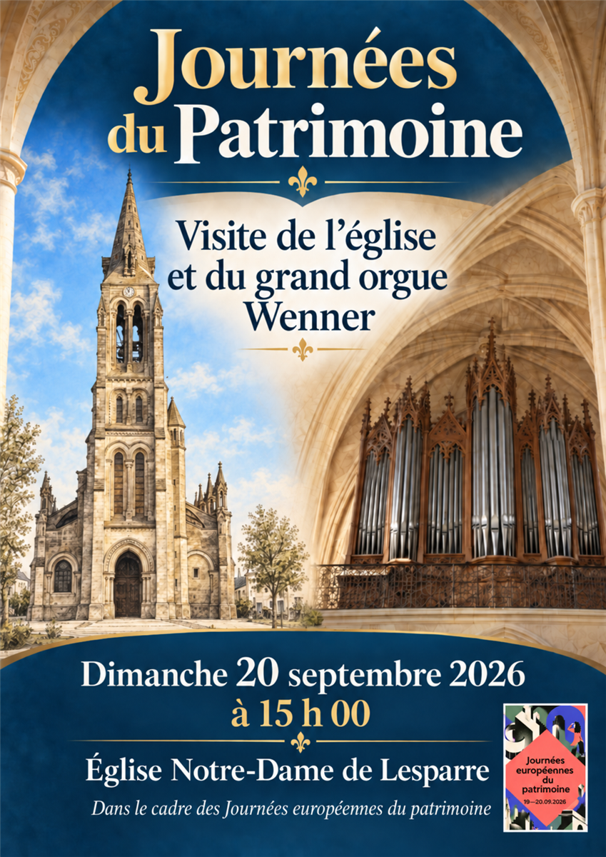 JEP 2026 : église Notre-Dame et orgue Wenner