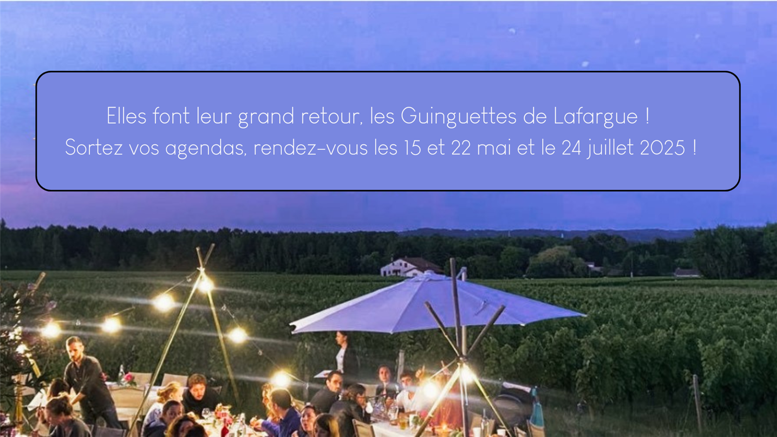 Les Guinguettes de Lafargue !