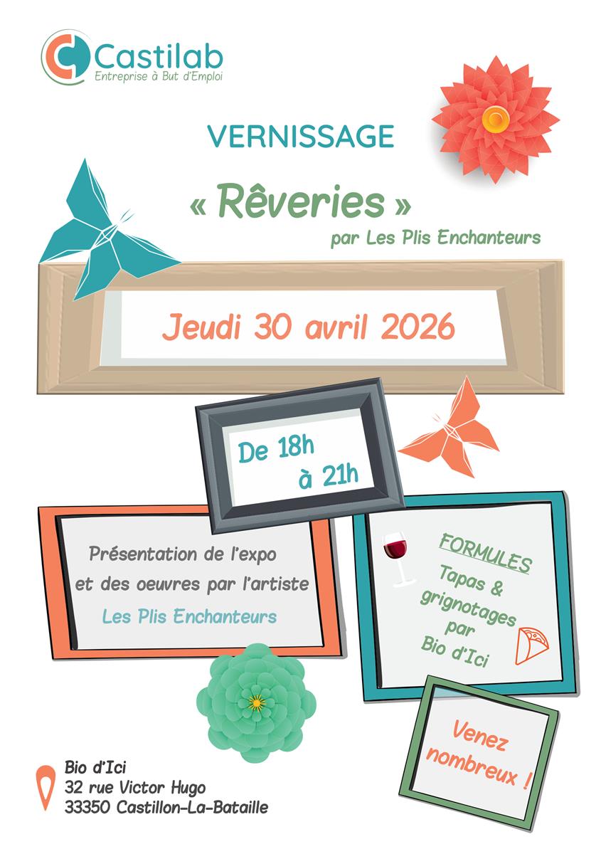 Vernissage exposition "Rêveries" par Les Plis  ...