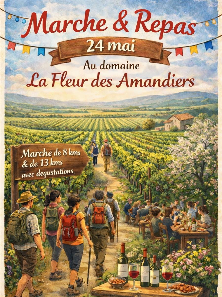 Château La Fleur Des Amandiers : Marche et repas
