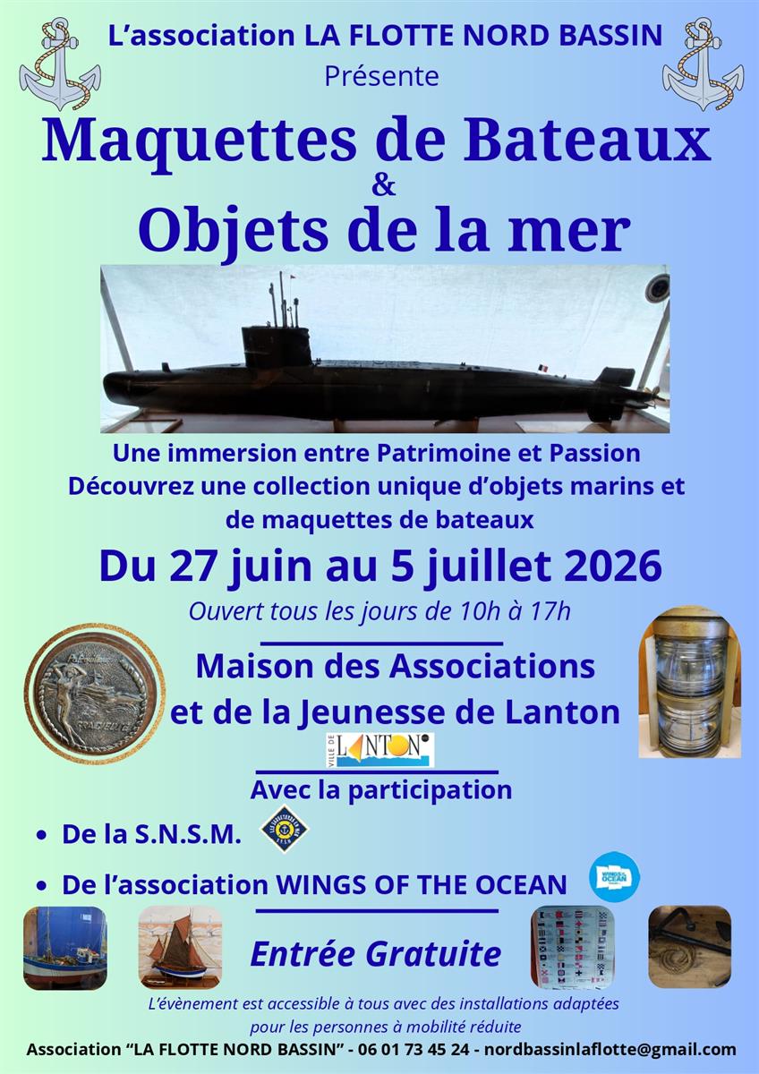 Exposition de maquettes de bateaux & objets de ...
