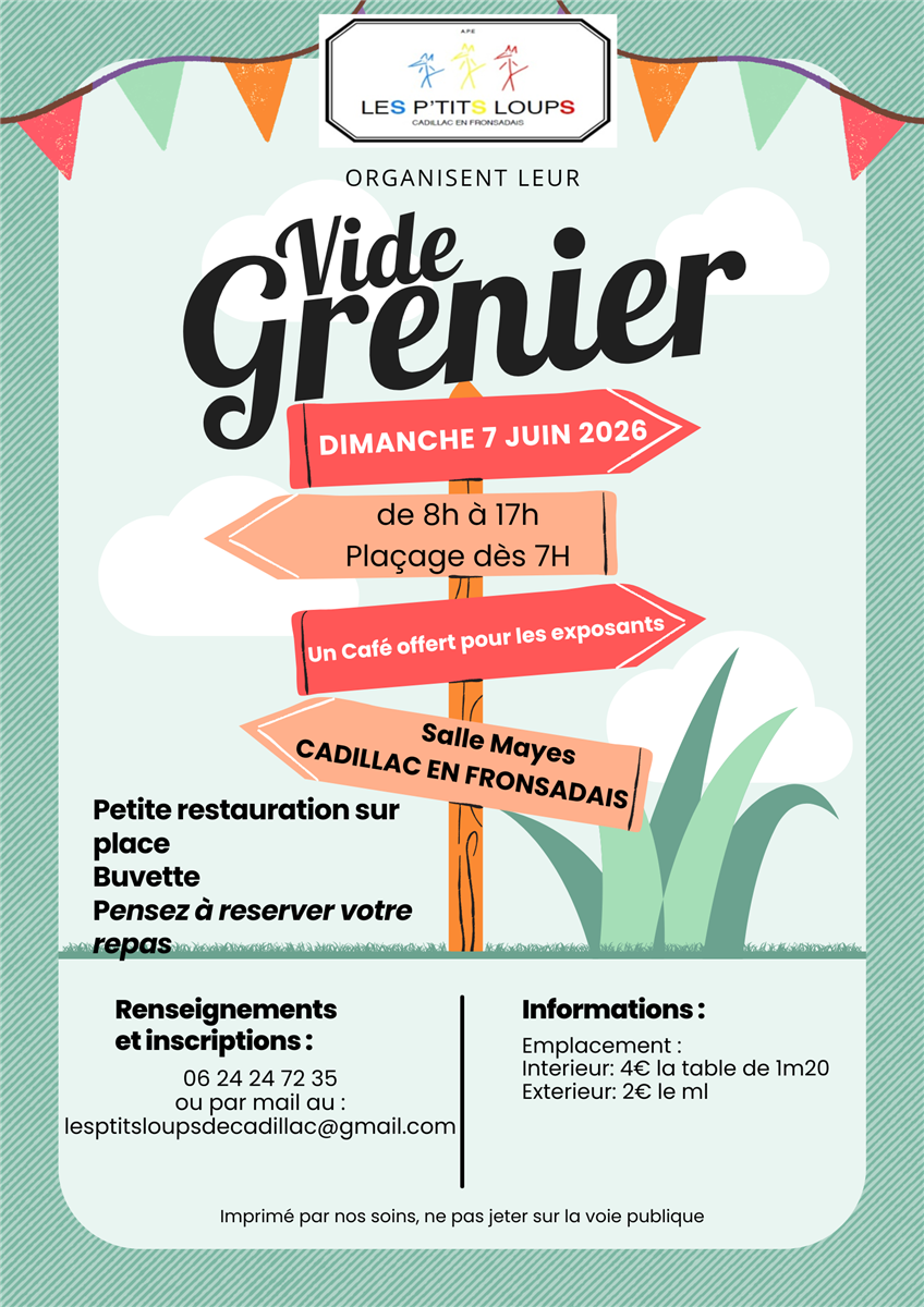 VIDE GRENIER LES P'TITS LOUPS