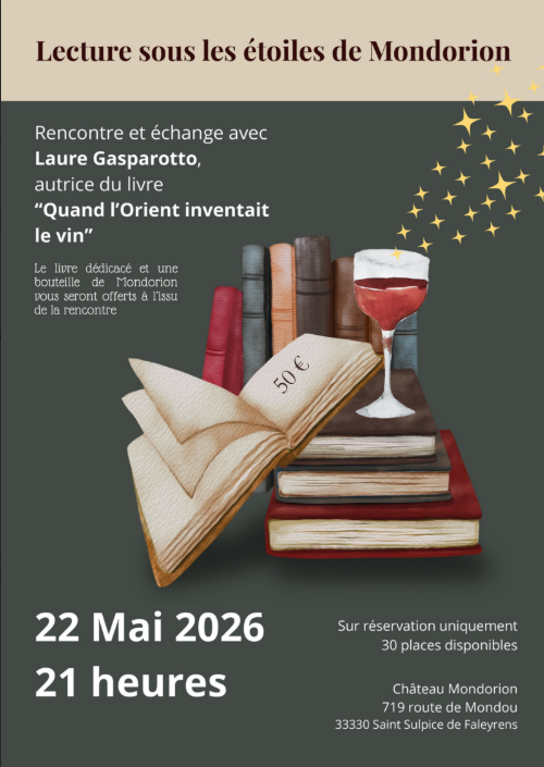 Château Mondorion : Lecture sous les étoiles