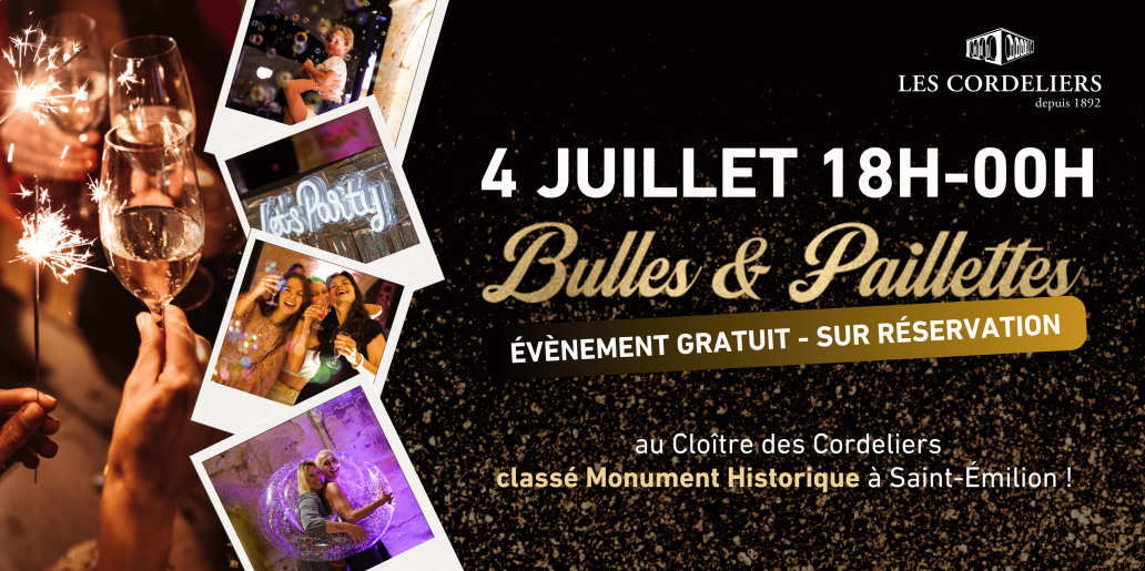 Les Cordeliers : Soirée Bulles et Paillettes