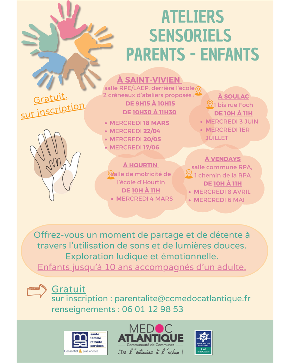 Ateliers sensoriels Parents-Enfants
