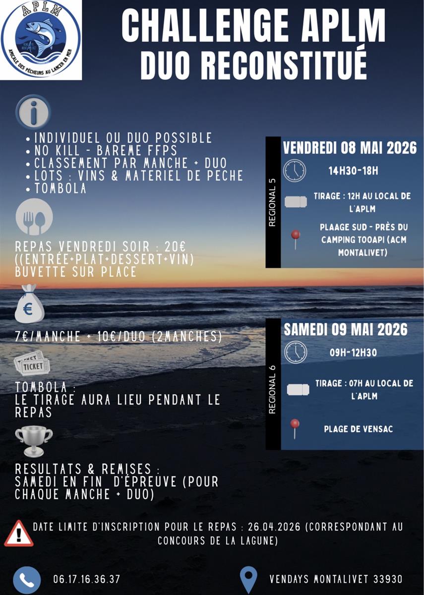 Challenge APLM Duo reconstitué