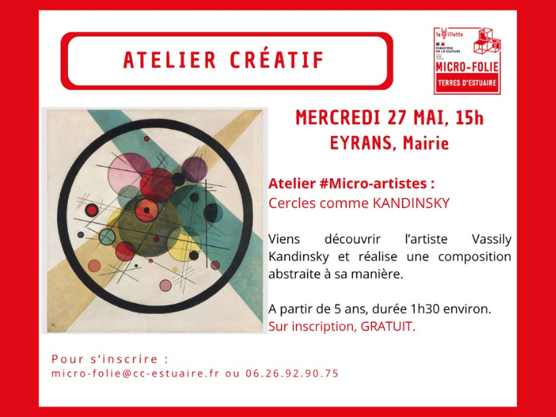 Atelier créatif avec la micro folie à Eyrans