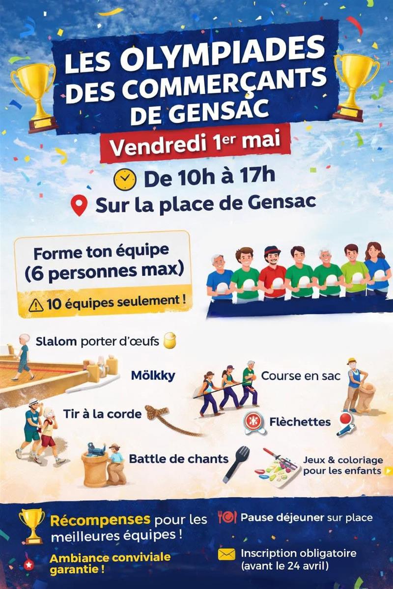 L'Olympiade des commerçants de Gensac