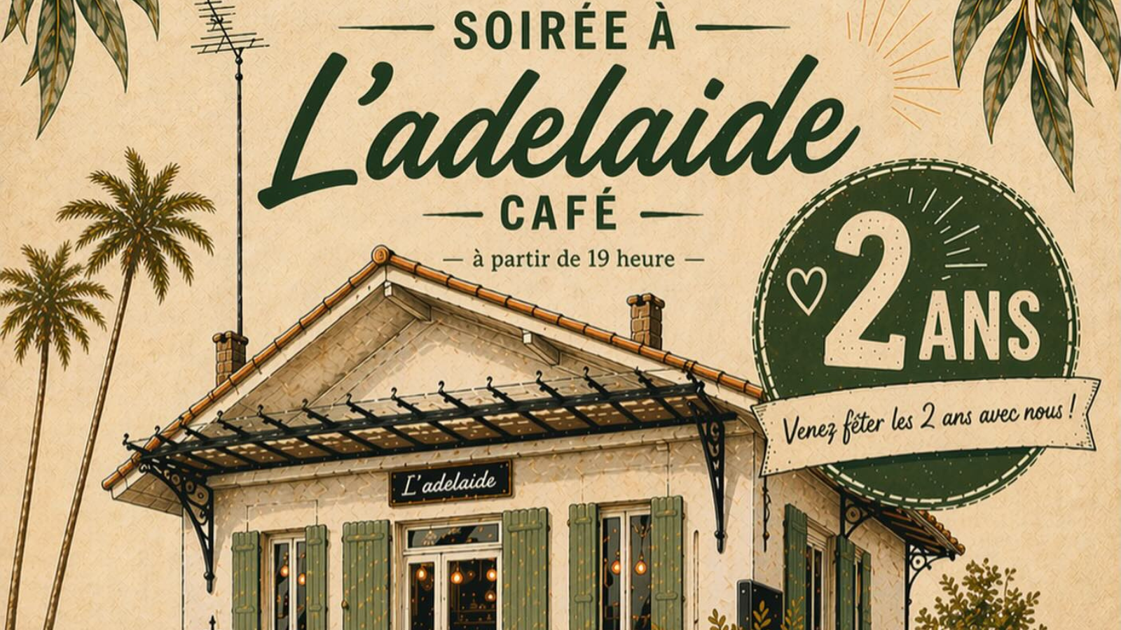 L’Adélaïde Café fête ses 2 ans !