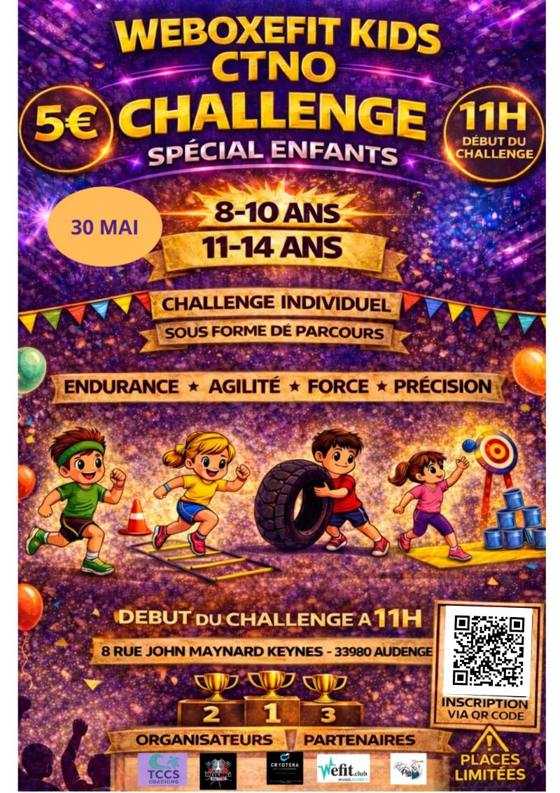 Challenge weboxefit CTNO : spécial enfants