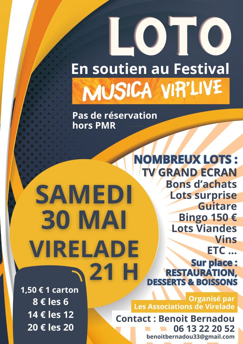 Loto de soutien au Festival Musica Vir'Live