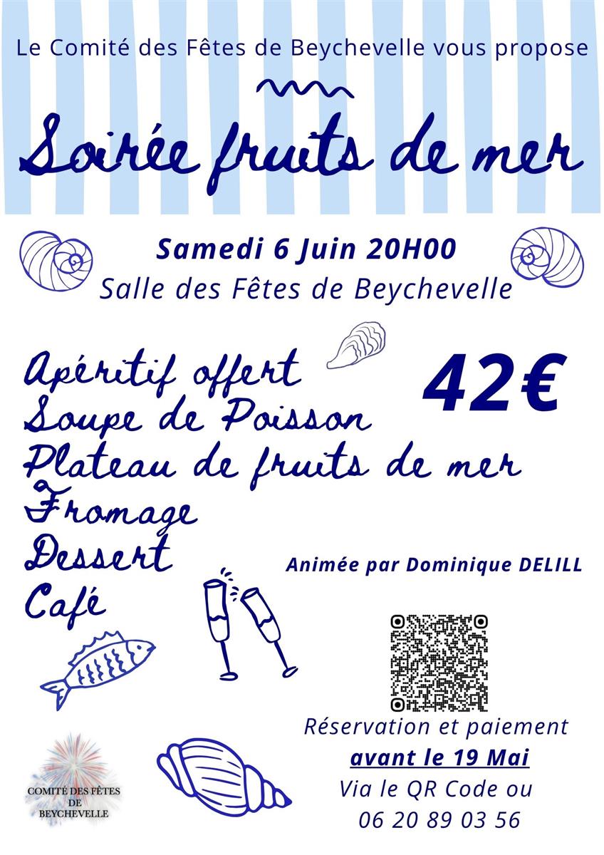 Soirée fruits de mer à Beychevelle