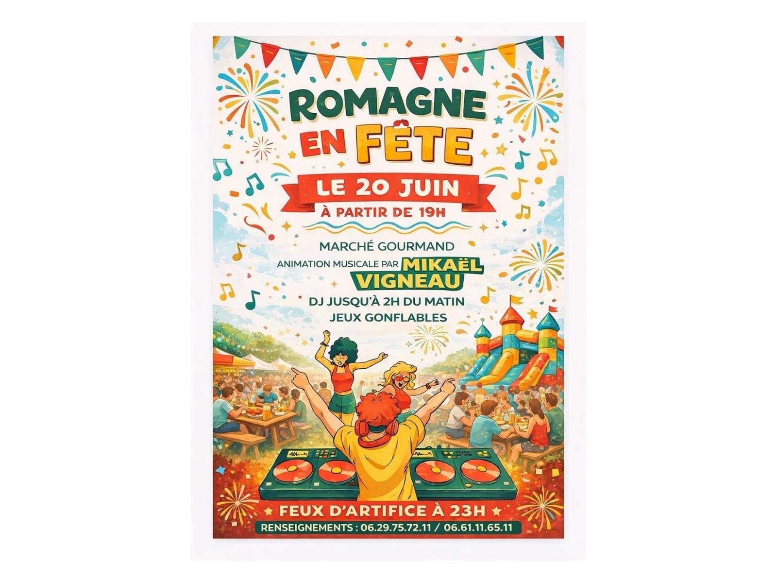 Fête de village à Romagne