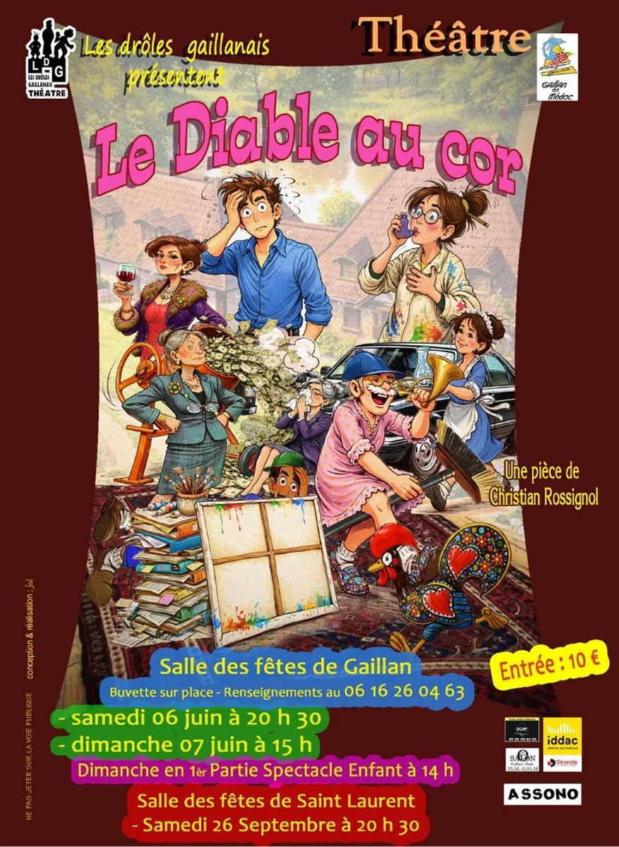 Théâtre : Le Diable a ... - Crédit: Les Drôles Gaillanais | CC BY-NC-ND 4.0