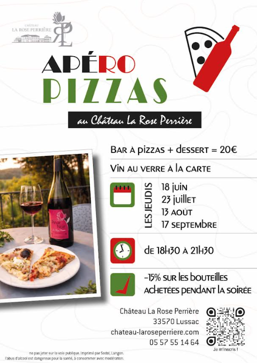 Château La Rose Perrière : Apéro Pizzas