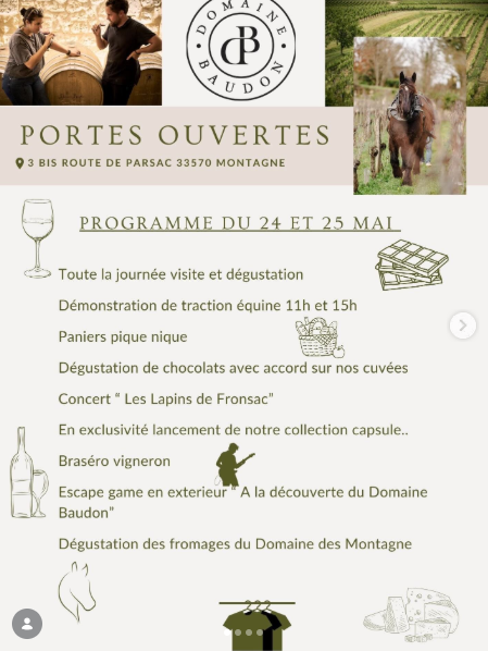 Domaine Baudon : Portes Ouvertes