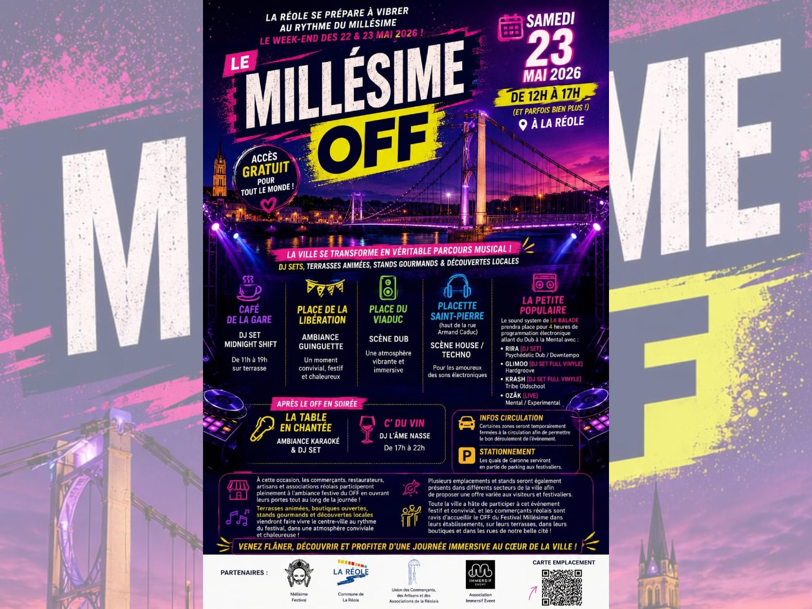 Millésime off 2026