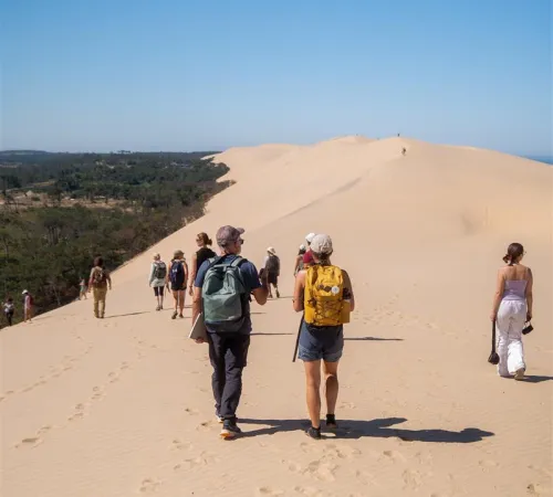 Randonnée sur la crête de la Dune du Pilat