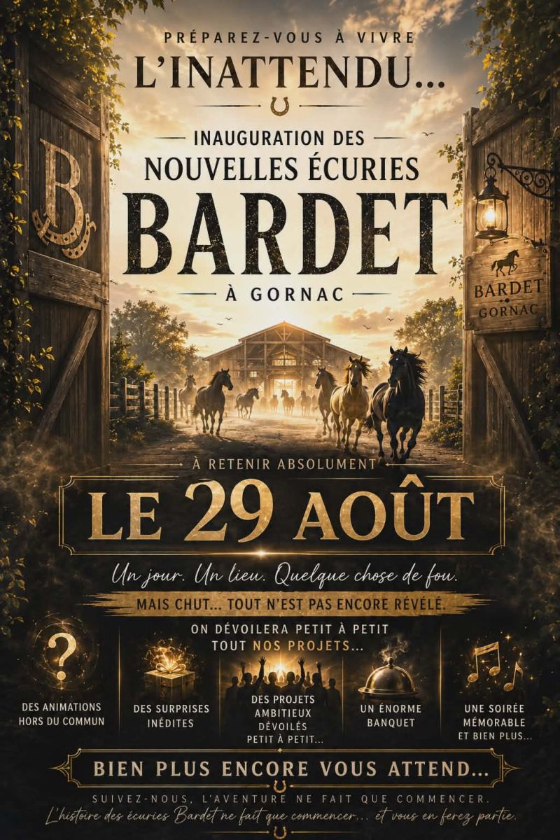Inauguration nouvelle Ecurie Bardet