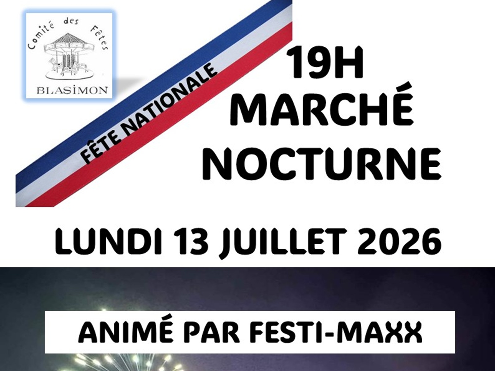 Fête Nationale avec marché nocturne