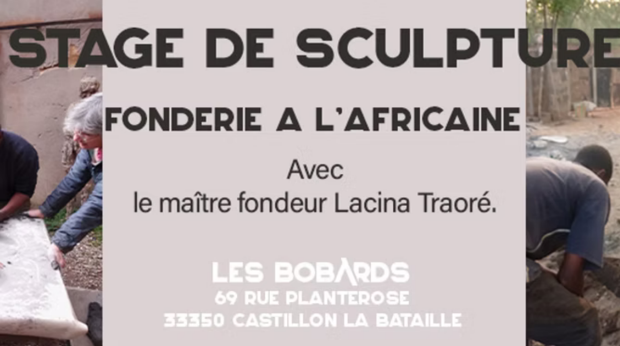 Stage de fonderie à l'africaine avec Lacina Traoré