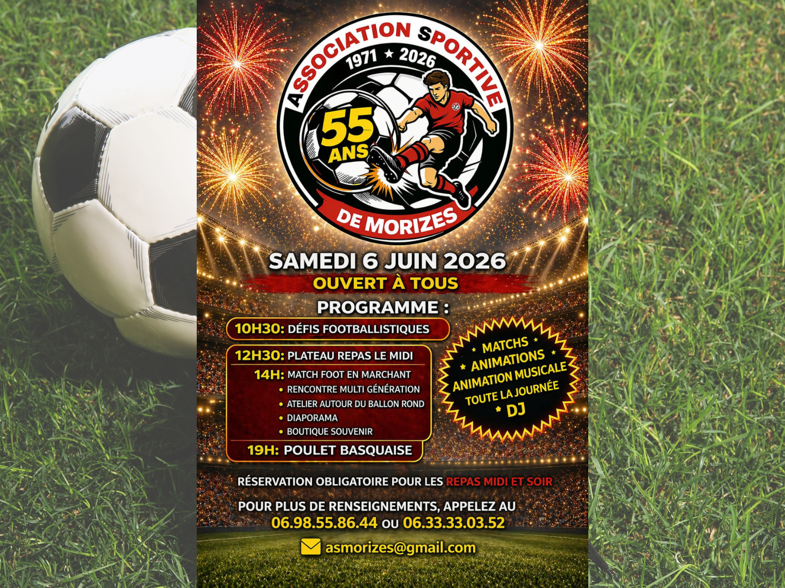 Fête des 55ans du club de Foot de Morizès