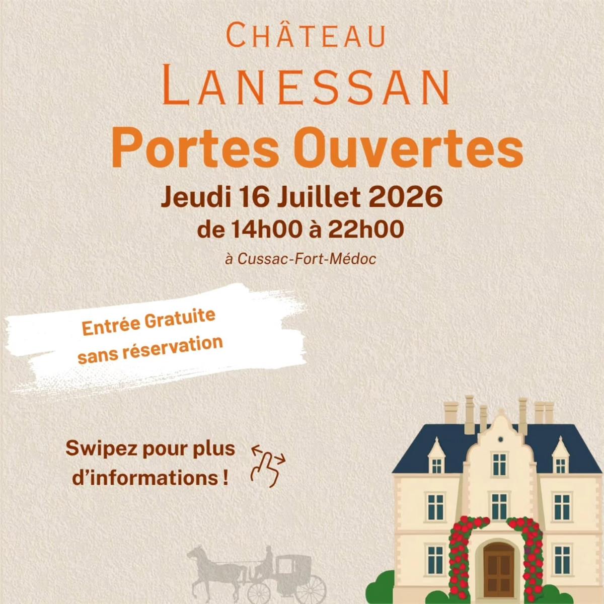 Portes Ouvertes estivales du Château Lanessan