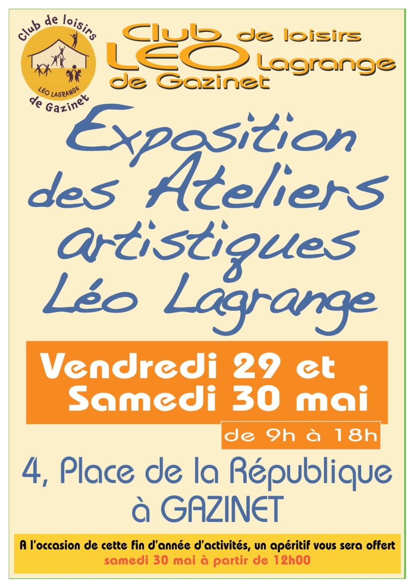 Exposition des ateliers artistiques