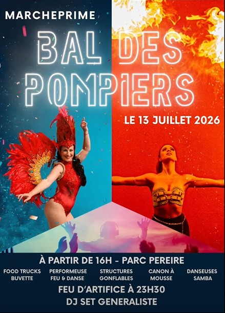 Bal des pompiers et feu d'artifice (annulé)