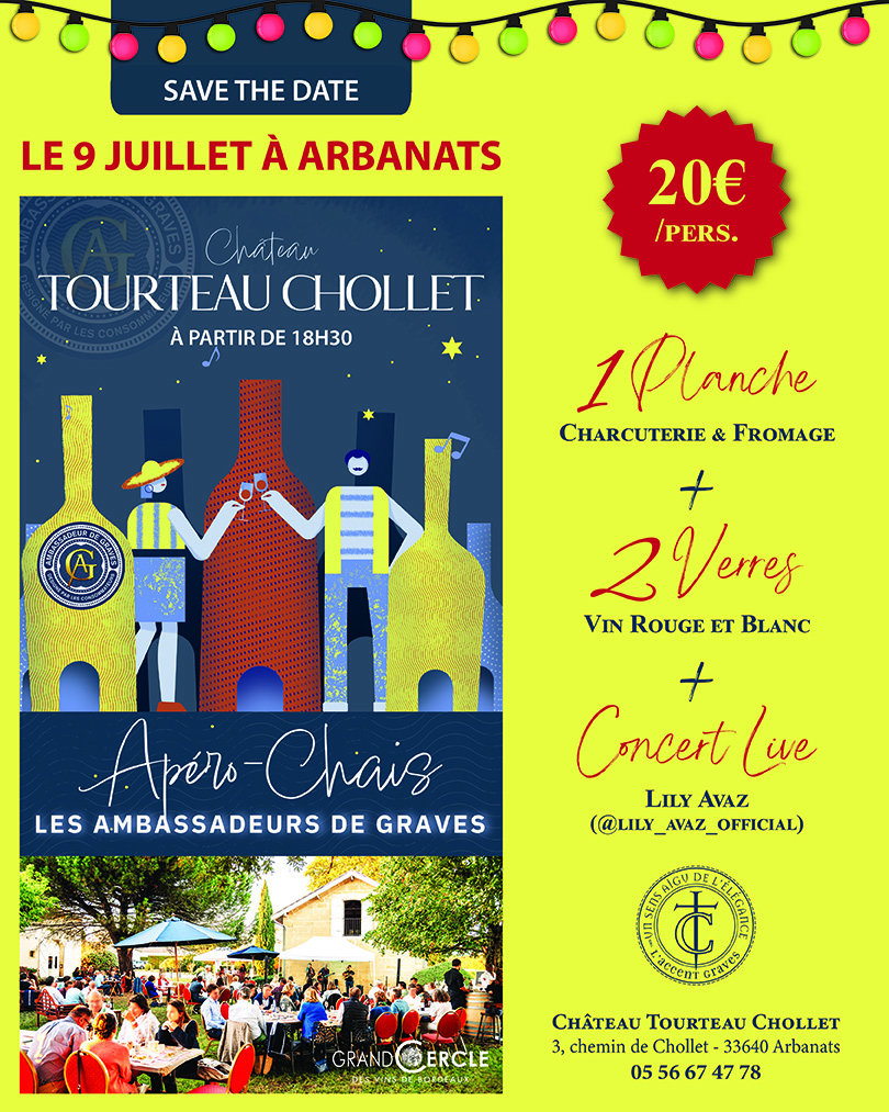 Apéro chai au Château Tourteau Chollet