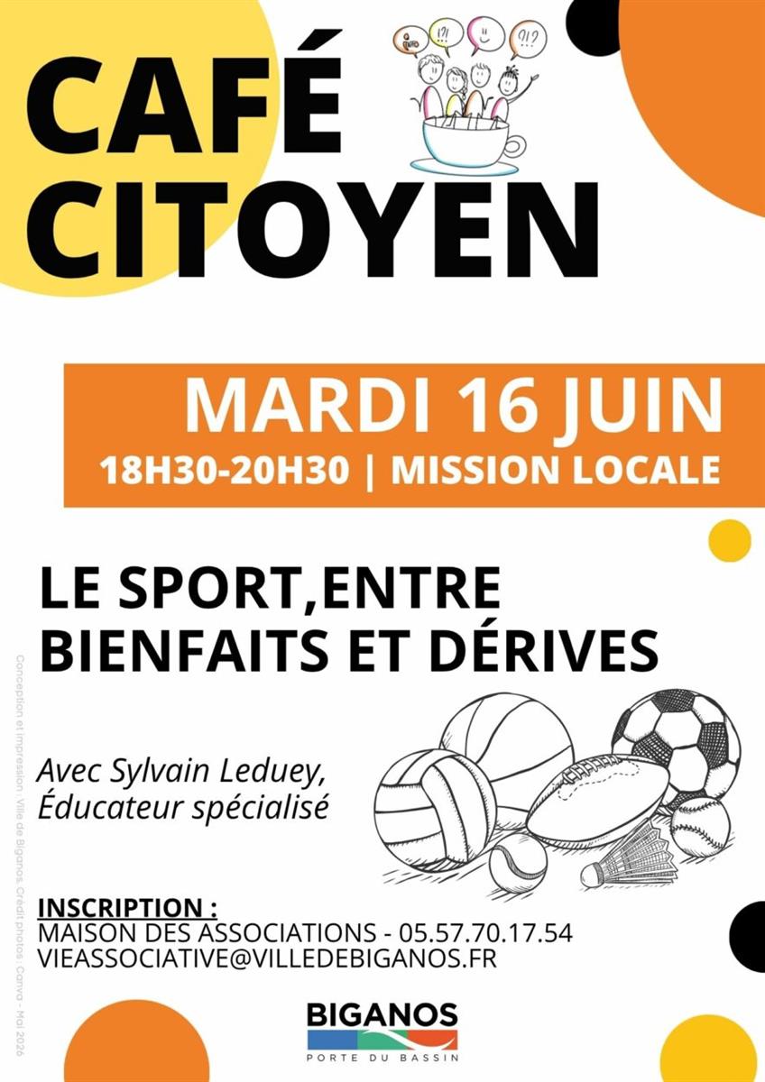 Café citoyen : le sport, entre bienfaits et dé ...