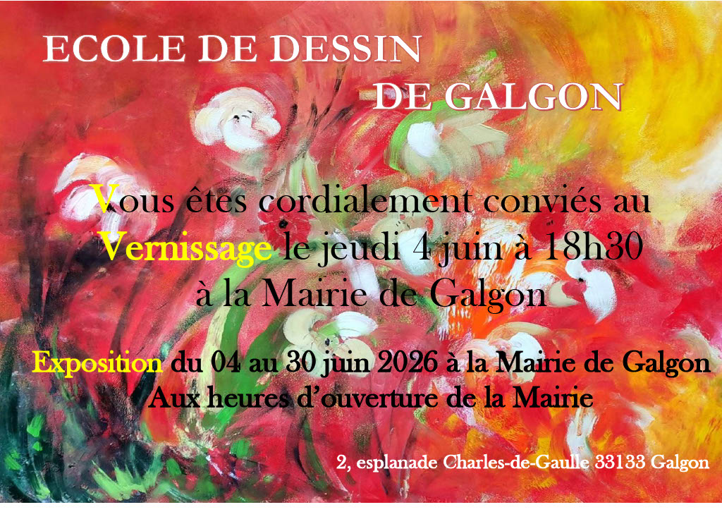 Exposition Ecole de Dessin de Galgon