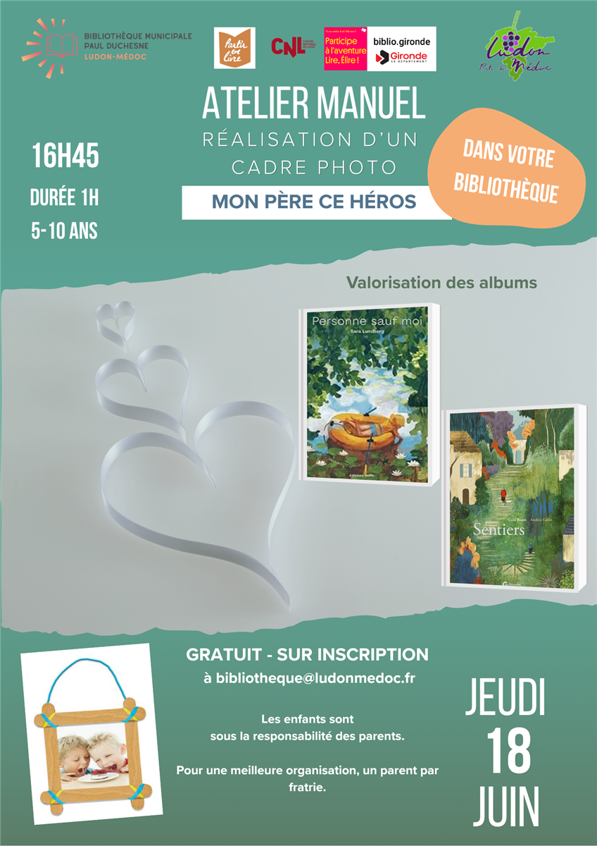 Réalisation du cadre photo : mon père ce héros