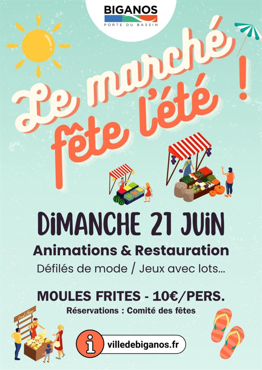 Le marché fête l'été