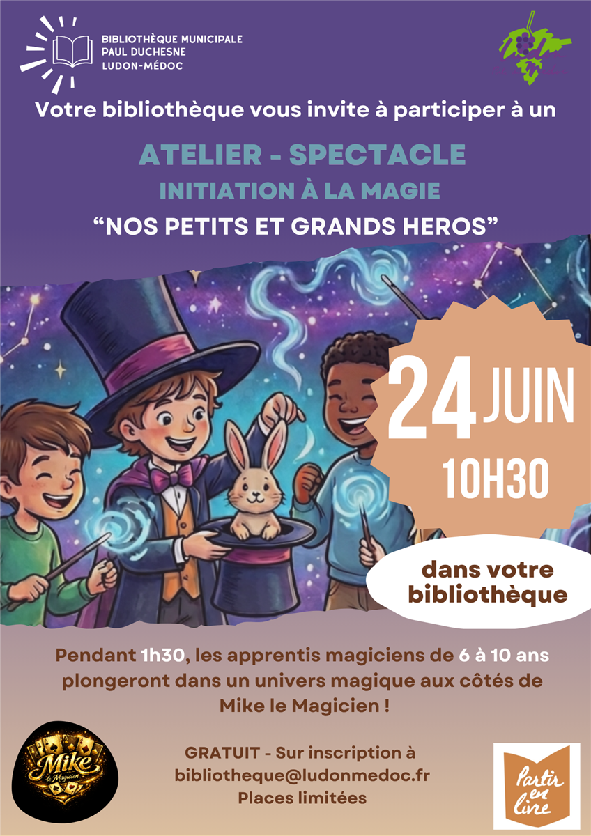 Atelier spectacle - initiation à la MAGIE