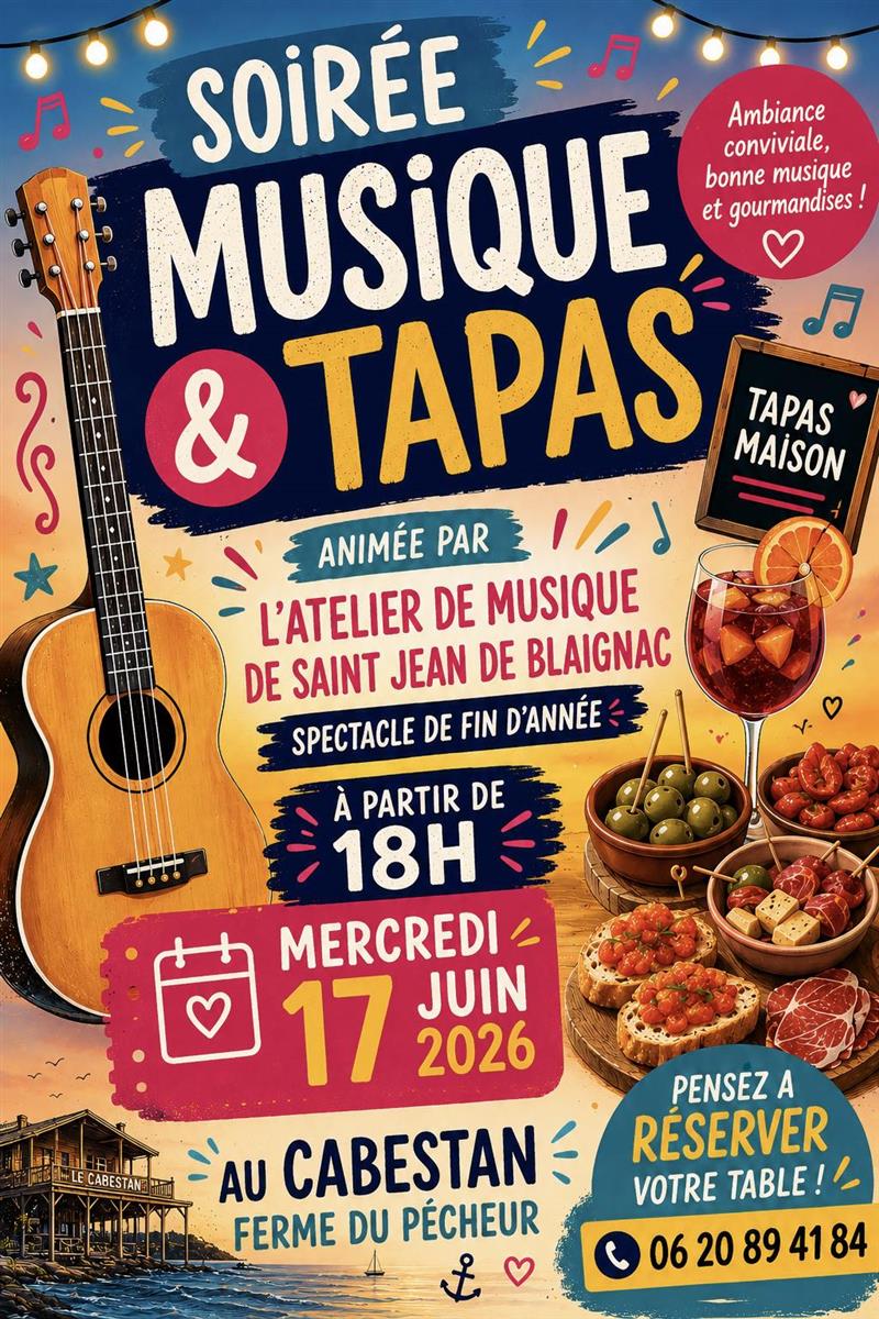 Soirée Musique&Tapas à la ferme du Cabestan