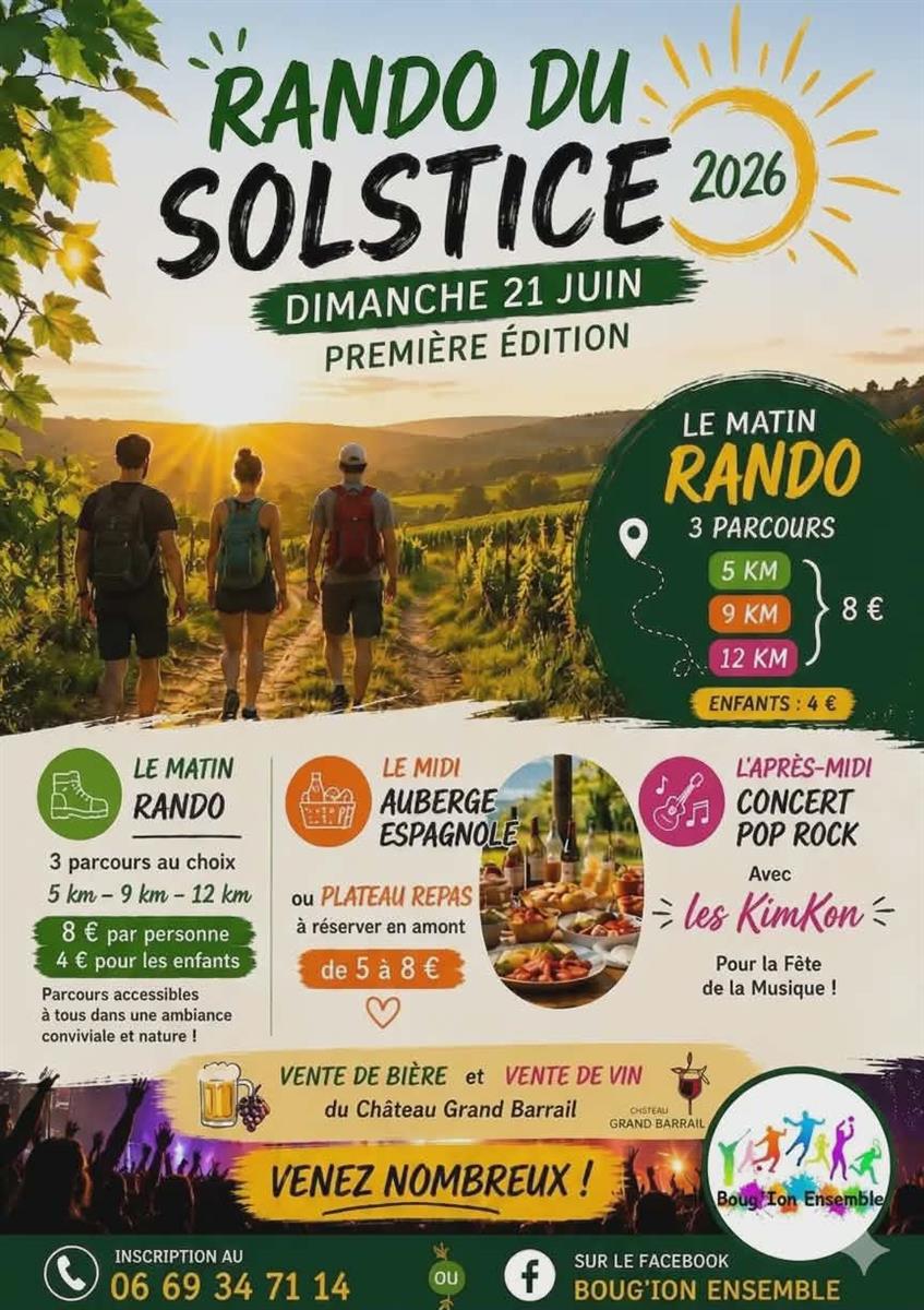 Rando du solstice à saint magne de castillon