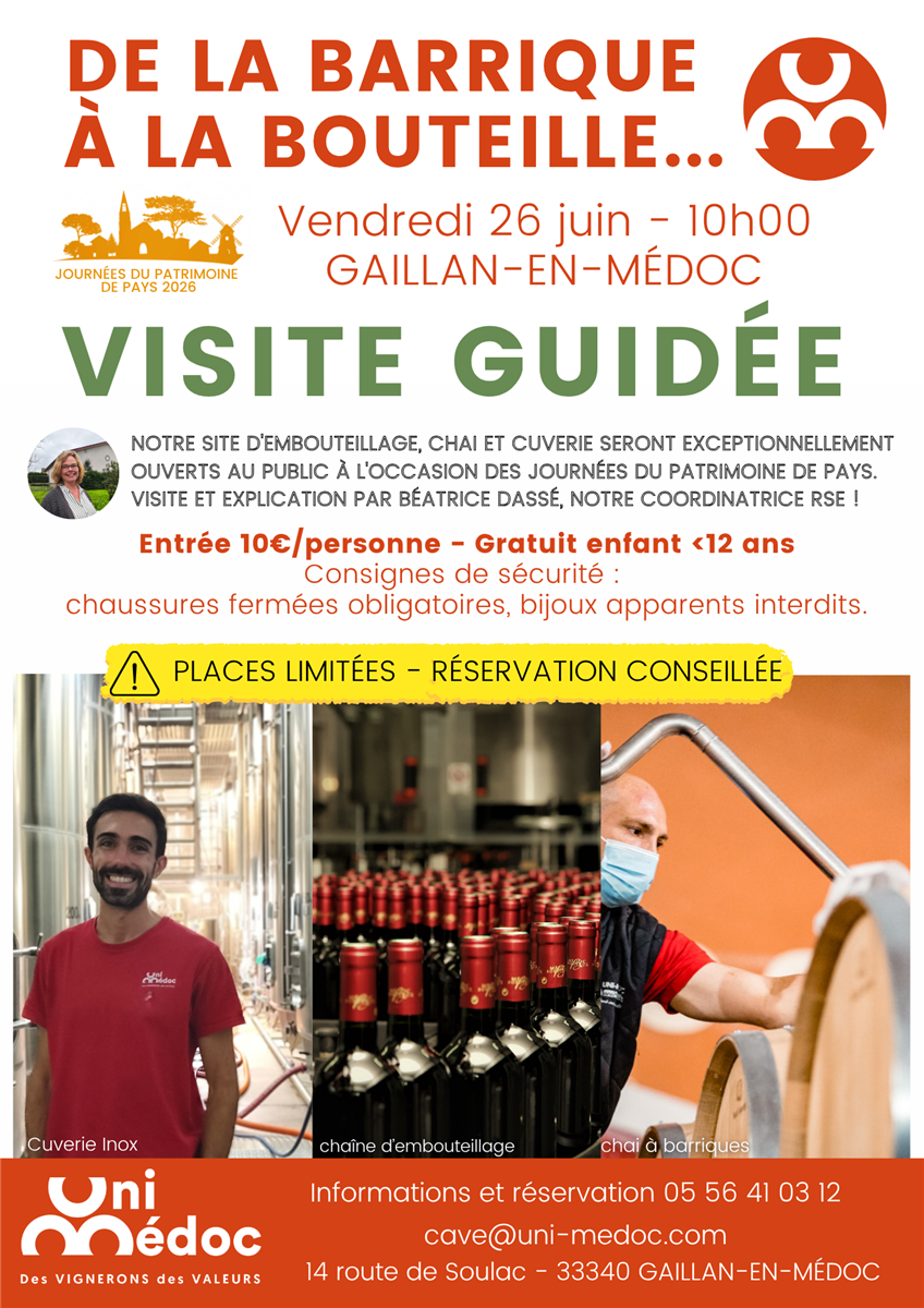 Journée du Patrimoine de Pays à Uni-Médoc