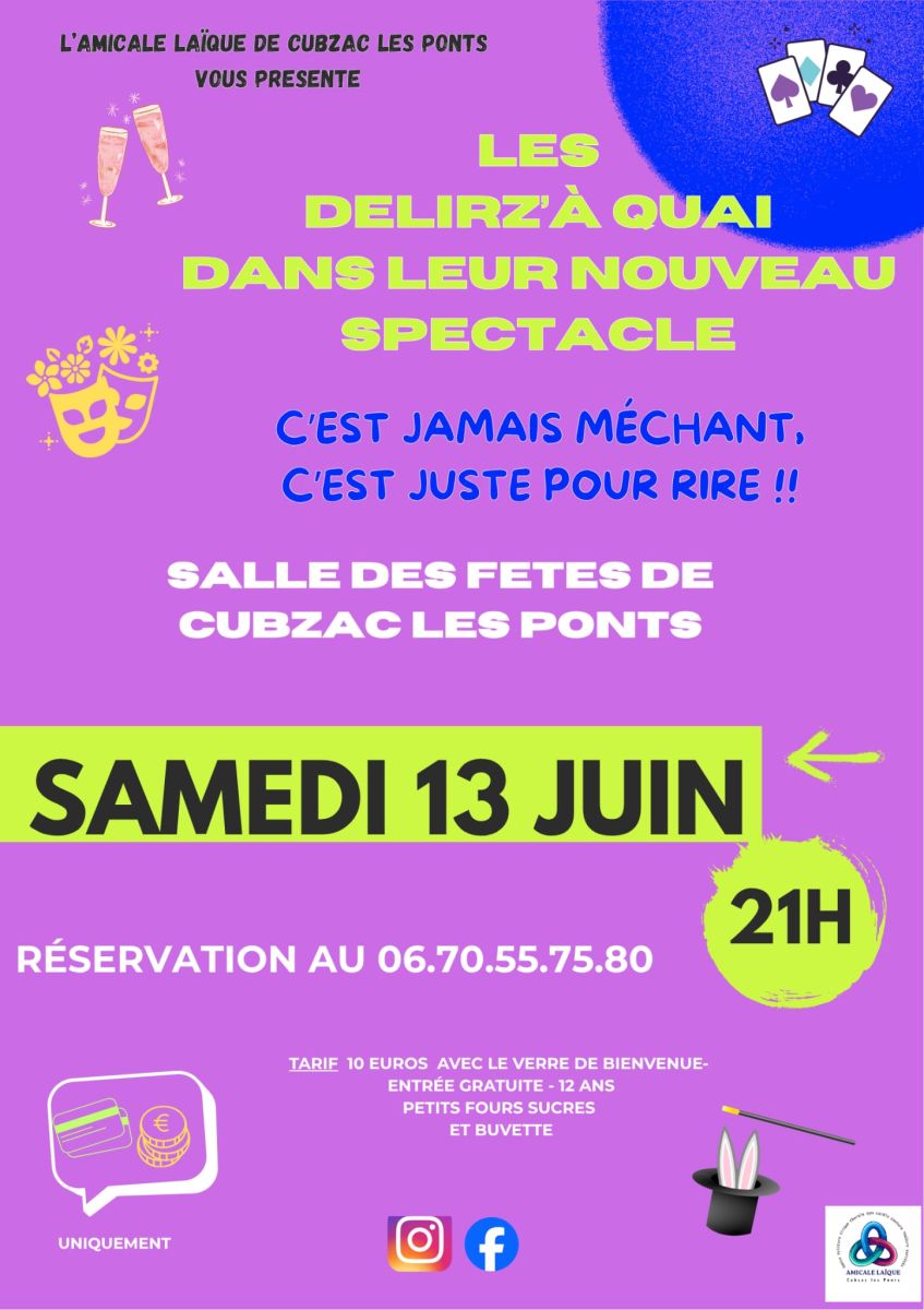 Nouveau spectacle de variétés des Délirz'à qua ...