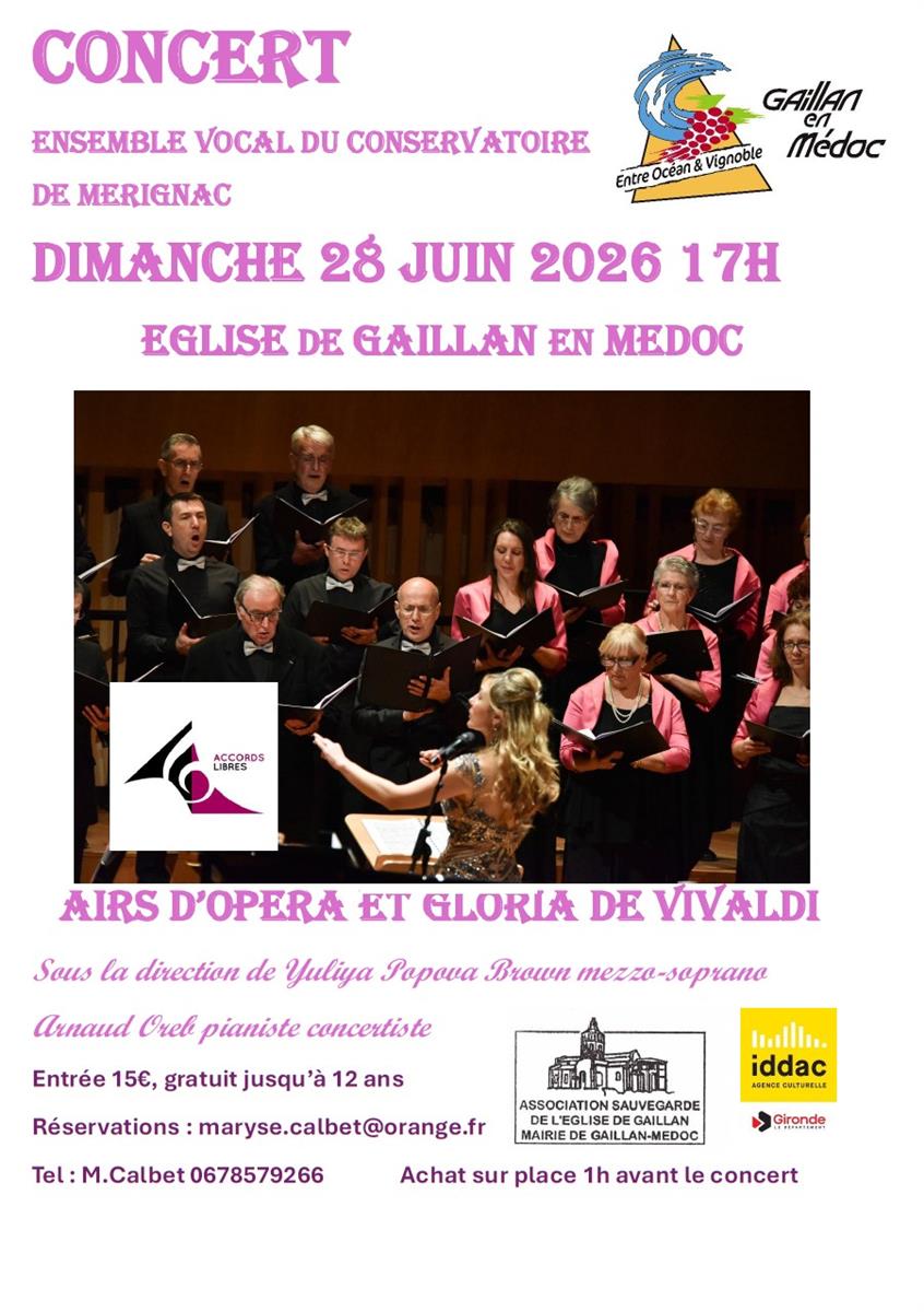 Concert de l'ensemble vocal du conservatoire d ...