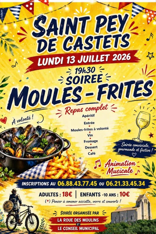 Moules-Frites Saint pey de castets