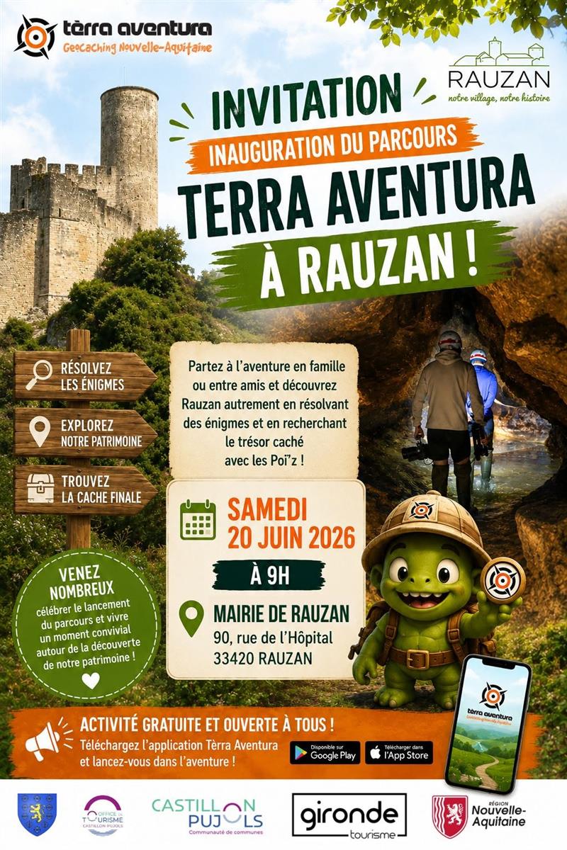 Inauguration du parcours Terra Aventura à Rauzan