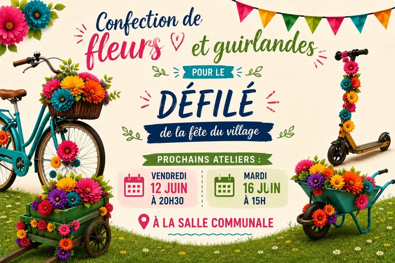 Confection de Fleurs et Guirlandes flaujagues