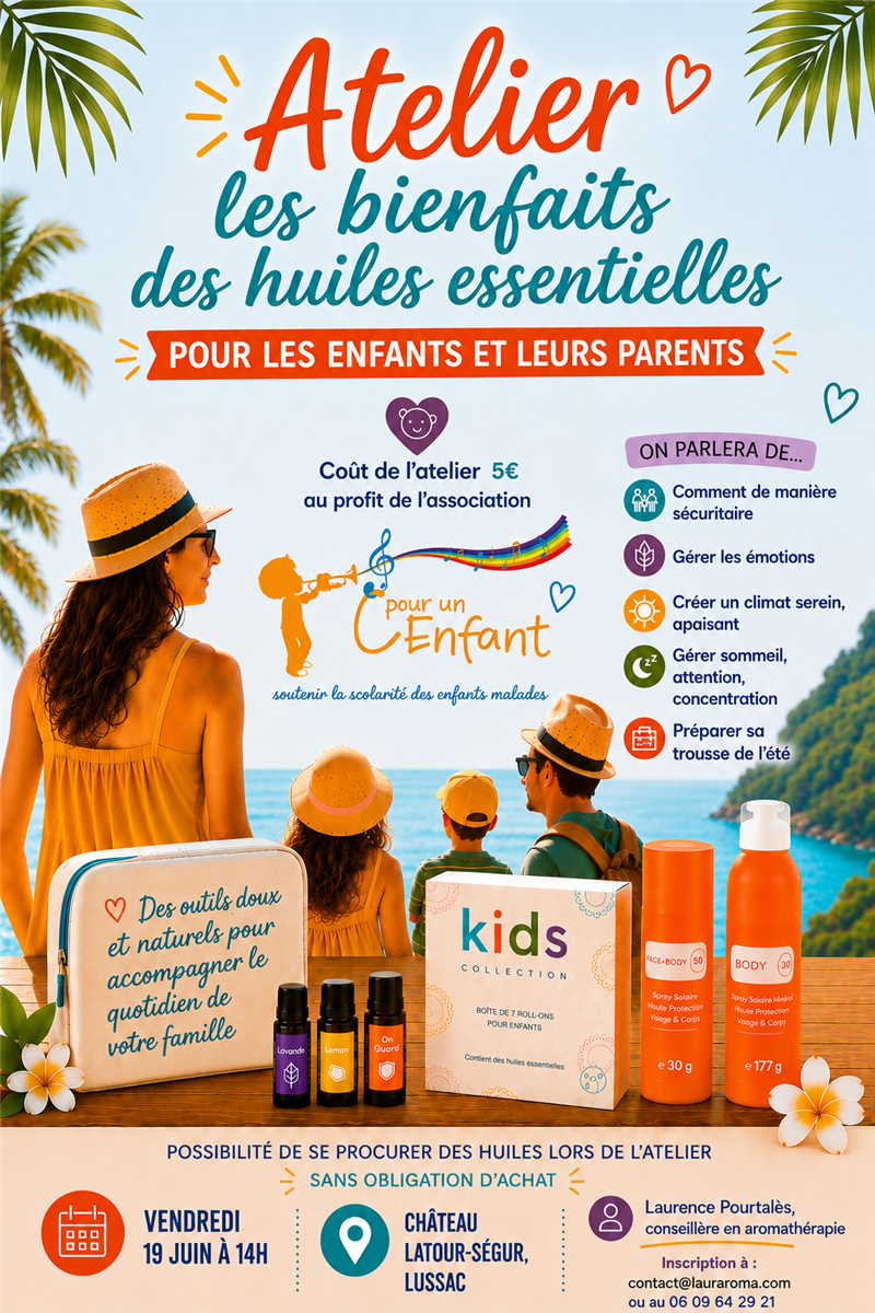 Atelier les bienfaits des huiles essentielles  ...