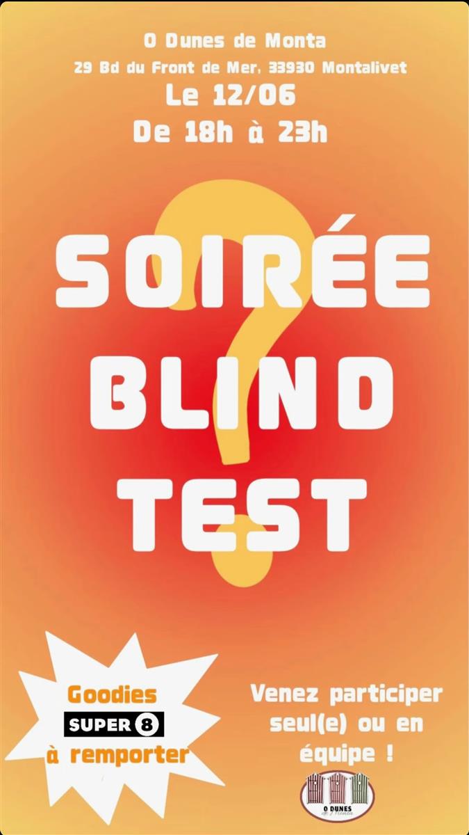 Soirée Blind Test Ô Dunes