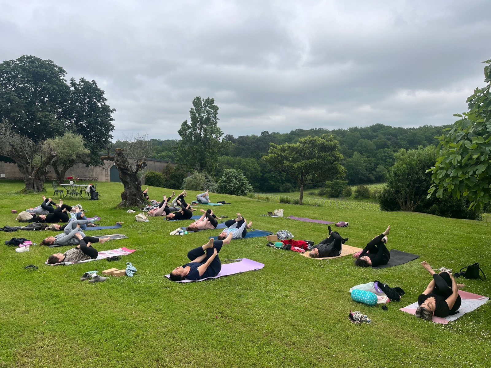 Yoga au château Thieuley