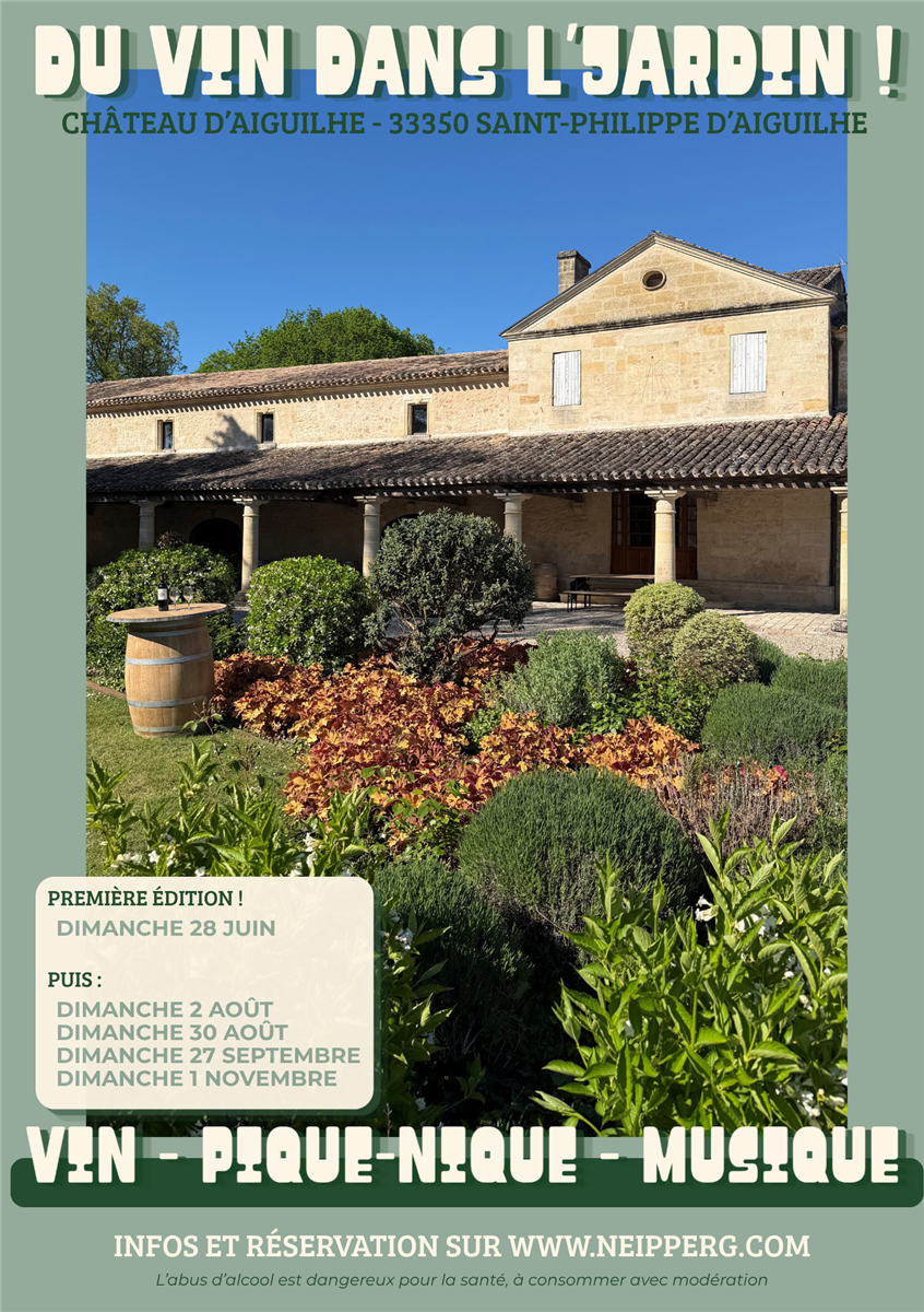 Du Vin dans l’Jardin ! - Crédit: Château d'Aiguilhe | CC BY-NC-ND 4.0