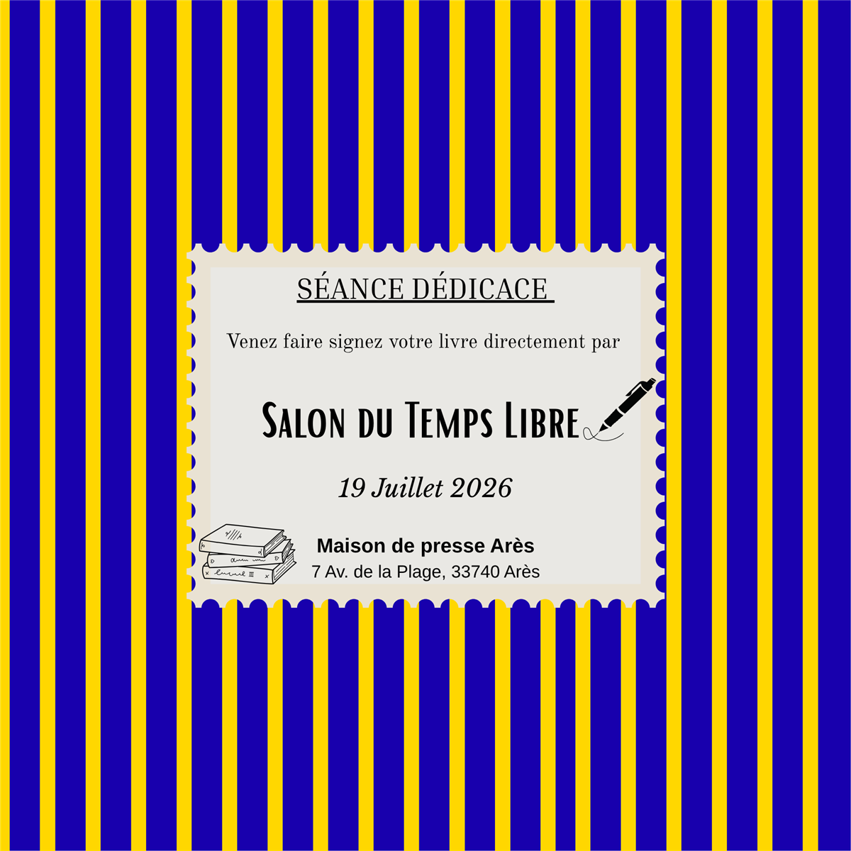 Séance signature par Salon du Temps Libre