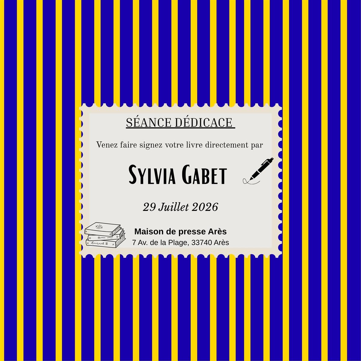Séance signature par Sylvia Gabet