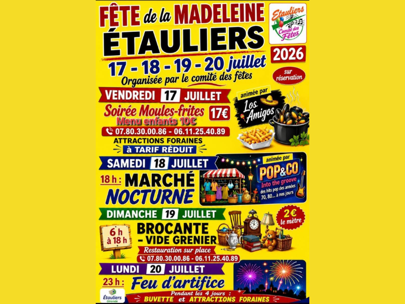 Fête de la Madeleine à Etauliers
